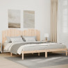 Cama extralarga sin colchón madera maciza 200x210 cm 1