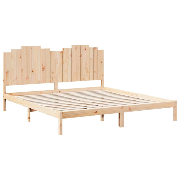 Cama extralarga sin colchón madera maciza 200x210 cm M 3
