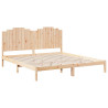 Cama extralarga sin colchón madera maciza 200x210 cm 3