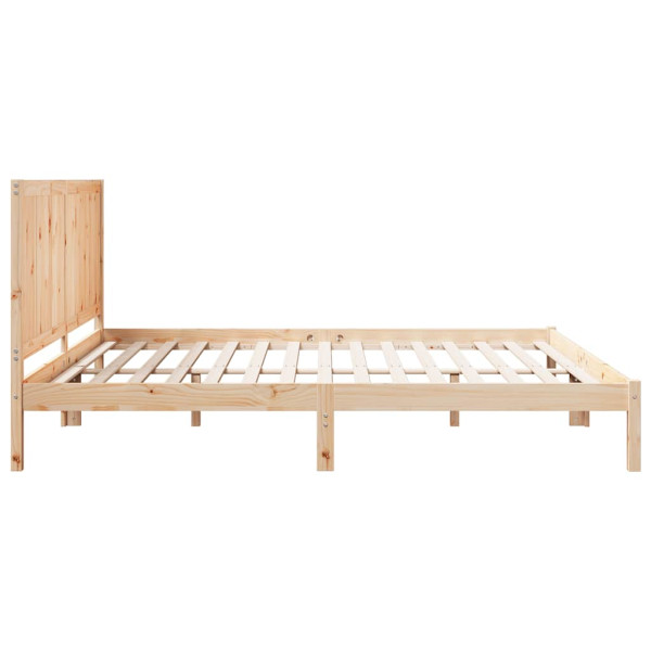 Cama extralarga sin colchón madera maciza 200x210 cm M 5