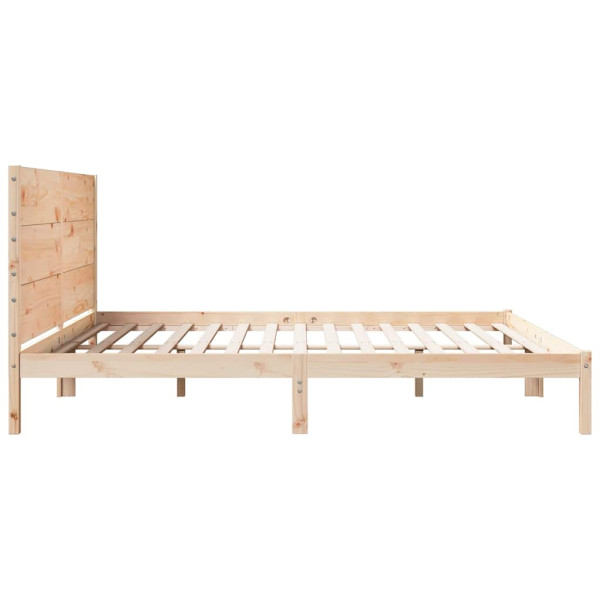 Cama extralarga sin colchón madera maciza 200x210 cm M 5