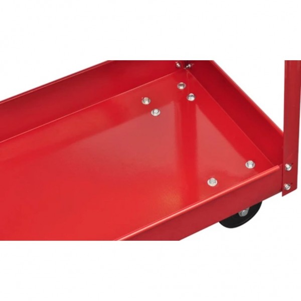 Carrito de herramientas de taller 2 uds 2 estantes rojo 100 kg M 4