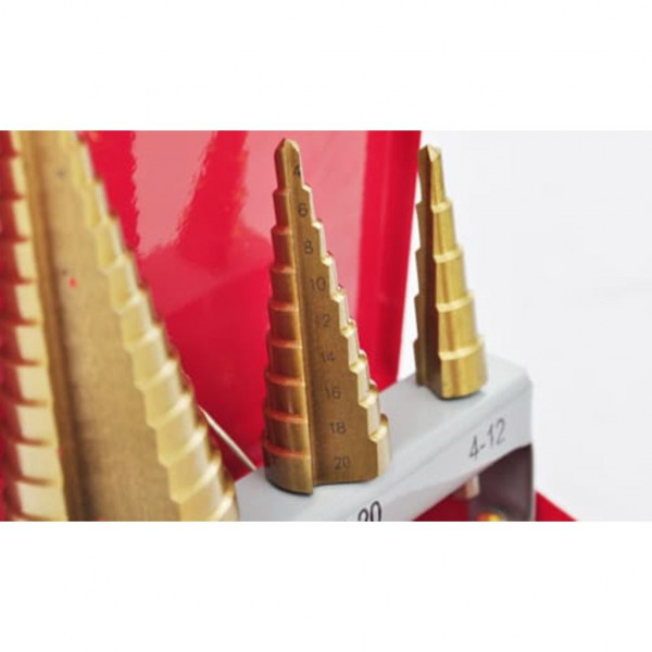 Broca escalonada conjunto de 3 peças M 3