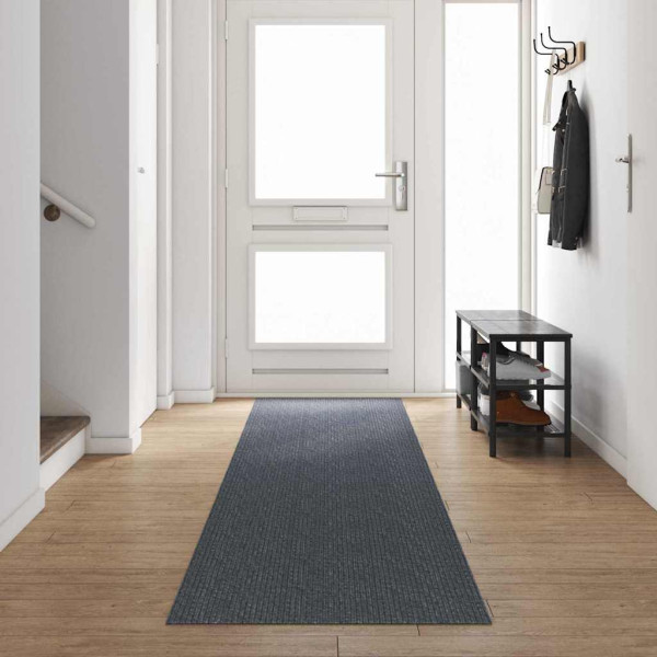 Runner de Alfombra Gris 80 x 500 cm tela D