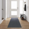 Runner de Alfombra Gris 80 x 500 cm tela 1