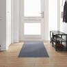 Runner de Alfombra Gris Claro 80 x 300 cm tela 1