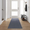 Runner de Alfombra Gris Claro 80 x 500 cm tela 1