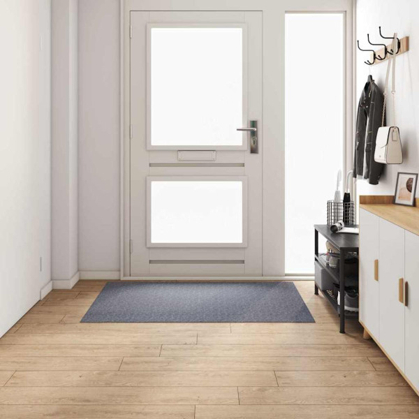 Runner de Alfombra Gris Claro 100 x 150 cm tela M 3