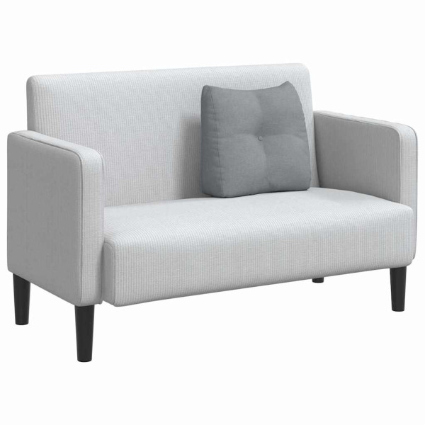 Cojín de Espalda Gris Claro 45 x 24 x 50 cm tela M 3