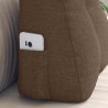 Cojín de Espalda Marrón 45 x 24 x 50 cm tela 5