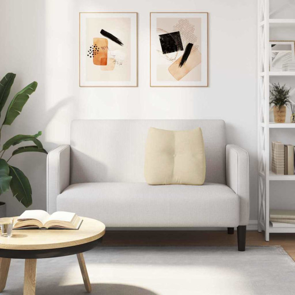 Cojín de Espalda Crema 45 x 24 x 50 cm tela M 4