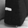 Cojín de Espalda Negro 60 x 24 x 50 cm tela 5