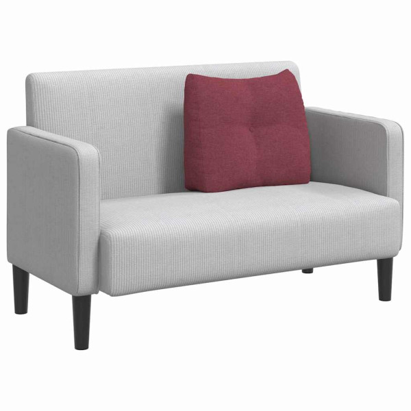 Cojín de Espalda Rojo vino 60 x 24 x 50 cm tela M 3