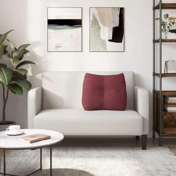 Cojín de Espalda Rojo vino 60 x 24 x 50 cm tela M 4