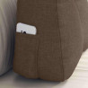 Cojín de Espalda Marrón 60 x 24 x 50 cm tela 5