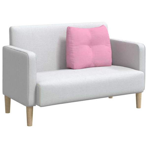 Cojín de Espalda Rosa 60 x 24 x 50 cm tela M 3