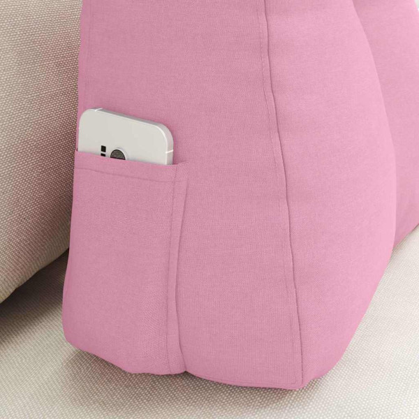 Cojín de Espalda Rosa 60 x 24 x 50 cm tela M 5