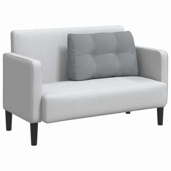 Cojín de Espalda Gris Claro 80 x 24 x 50 cm tela M 3