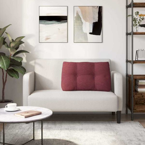 Cojín de Espalda Rojo vino 80 x 24 x 50 cm tela M 4