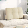 Cojín de Espalda Crema 80 x 24 x 50 cm tela 1