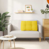 Cojín de Espalda Amarillo Claro 80 x 24 x 50 cm tela 4