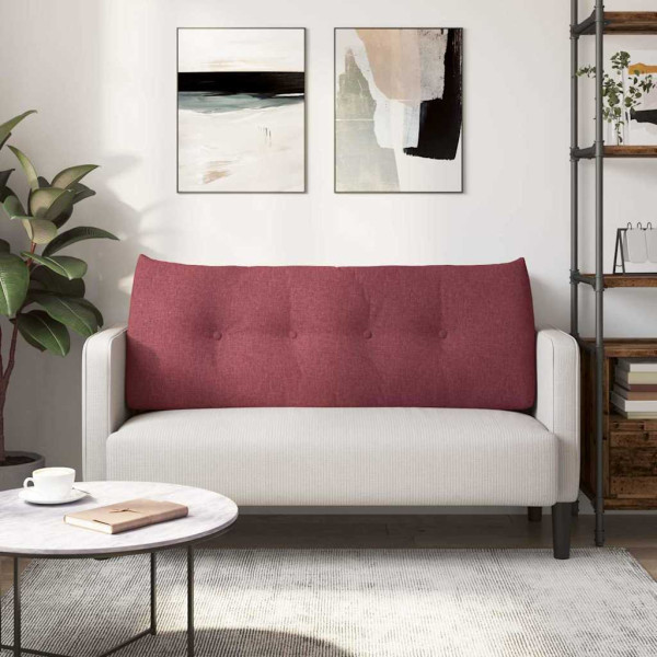 Cojín de Espalda Rojo vino 120 x 24 x 50 cm tela M 4