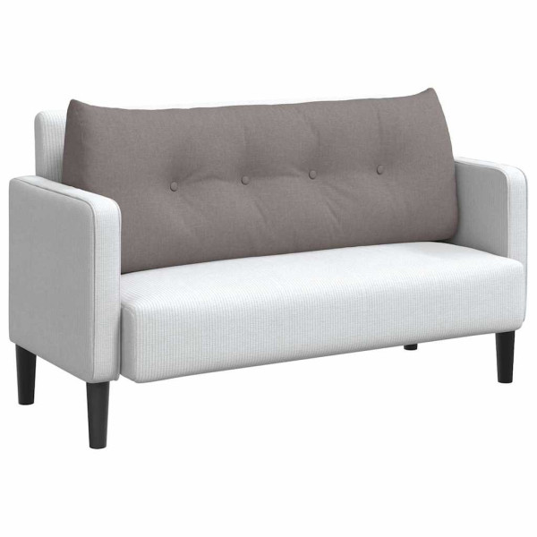 Cojín de Espalda Taupé 120 x 24 x 50 cm tela M 3