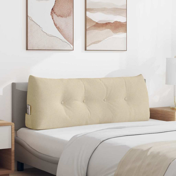 Cojín de Espalda Crema 120 x 24 x 50 cm tela D