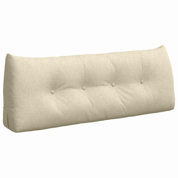Cojín de Espalda Crema 120 x 24 x 50 cm tela M 2
