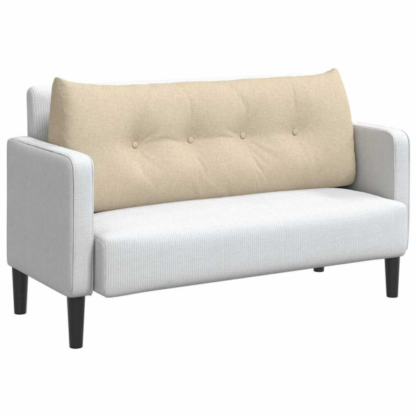 Cojín de Espalda Crema 120 x 24 x 50 cm tela M 3