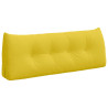 Cojín de Espalda Amarillo Claro 120 x 24 x 50 cm tela 2
