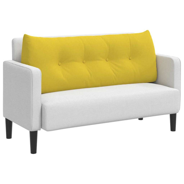 Cojín de Espalda Amarillo Claro 120 x 24 x 50 cm tela M 3