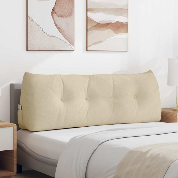 Cojín de Espalda Crema 140 x 24 x 50 cm tela D