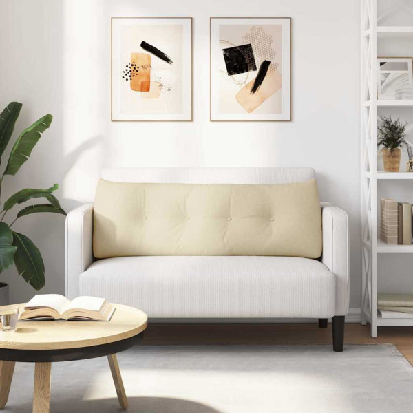 Cojín de Espalda Crema 140 x 24 x 50 cm tela M 4