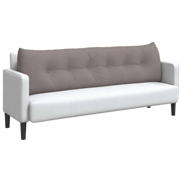 Cojín de Espalda Taupé 180 x 24 x 50 cm tela M 3