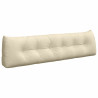 Cojín de Espalda Crema 180 x 24 x 50 cm tela 2