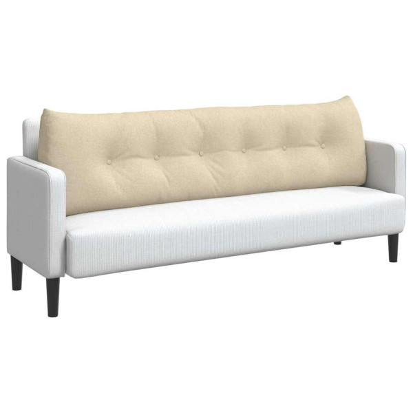 Cojín de Espalda Crema 180 x 24 x 50 cm tela M 3