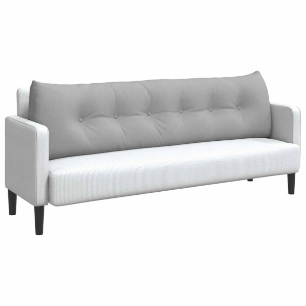 Cojín de Espalda Gris Nube 180 x 24 x 50 cm tela M 3