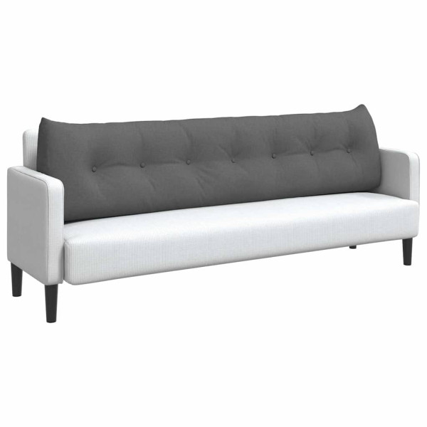 Cojín de Espalda Gris oscuro 200 x 24 x 50 cm tela M 3