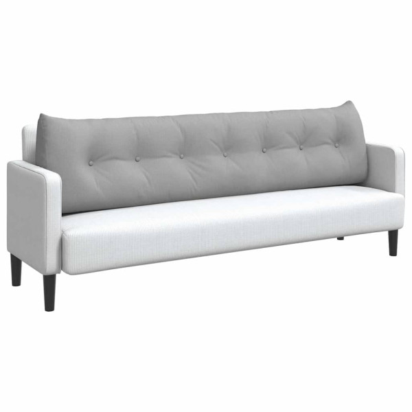 Cojín de Espalda Gris Nube 200 x 24 x 50 cm tela M 3