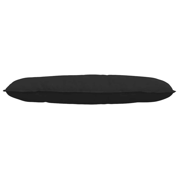Cojín de Espalda Negro 120 x 50 cm Tela de microfibra M 5