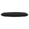 Cojín de Espalda Negro 120 x 50 cm Tela de microfibra 5