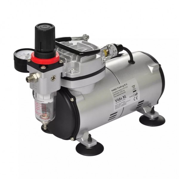 Conjunto de compressor de ar com 2 aerógrafos M 4