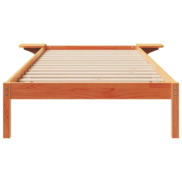 Estructura de Cama con Mesitas Marrón cera 90 x 210 cm M 5