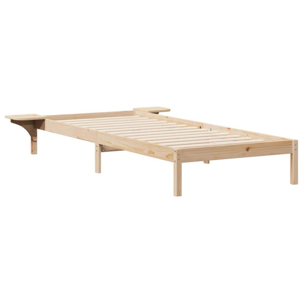 Estructura de Cama con Mesitas Natural 100 x 210 cm M 2