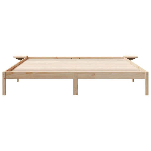 Estructura de Cama con Mesitas Natural 180 x 210 cm M 5