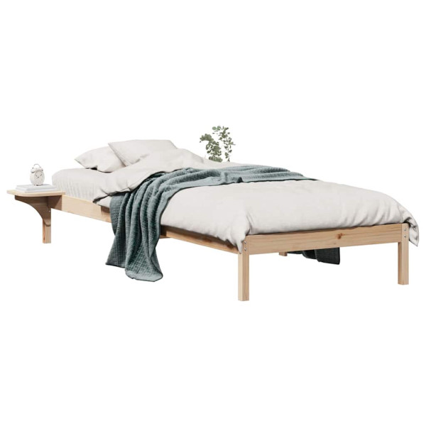 Estructura de Cama con Mesitas Natural 80 x 220 cm M 3
