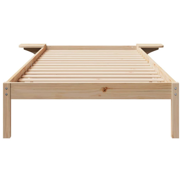 Estructura de Cama con Mesitas Natural 80 x 220 cm M 5