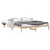 Estructura de Cama con Mesitas Natural 180 x 220 cm 3
