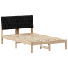 Estructura de cama Negro 120 x 200 cm Madera de pino macizo 2